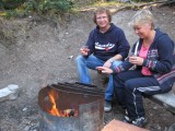 wijntje bij de fire pit