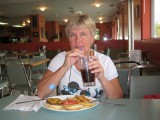 coke en een hamburger