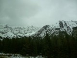 sneeuw in het Peter Lougheed NP