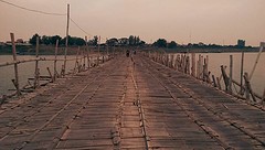 Bamboo bridge. Thanks to Peter for the picture!