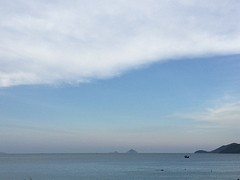 Vanaf het heerlijke terras in Nha Trang