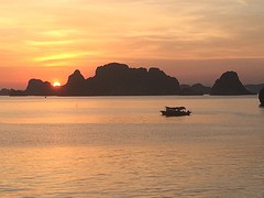 Sunset Halong Bay