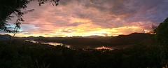 Sunset vanaf de Mount Phou Si