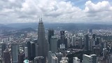 Uitzicht vanaf de Menara KL Tower Kuala Lumpur.