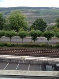 Hotel in Bingen. Je ergeren aan treinen betekent weinig slapen