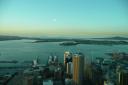 Uitzicht over Auckland vanuit de Skytower