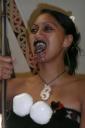 Een Maori-vrouw.