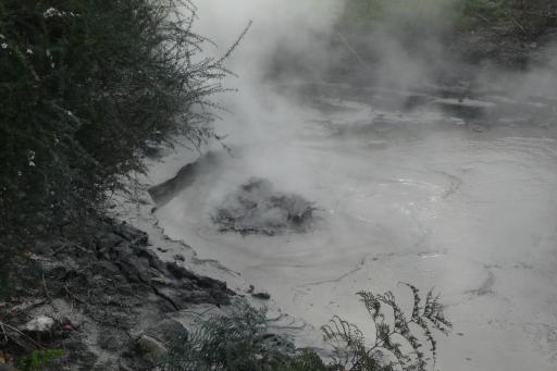 Meer bubbelend 'mud'
