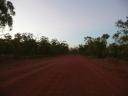 De rode zandwegen in Kakadu