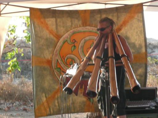 Digeridoo speler