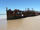Een gestrand schip