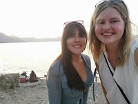 Op het strand