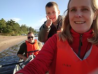 Kanoën in het topje van Vänern