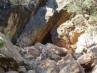 Ingang van de grot, Tunnel Creek NP