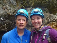 Klaar voor de afdeling in Calgardup Cave