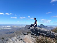 Op de top van de Bluff Knoll