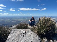 Op de top van de Bluff Knoll
