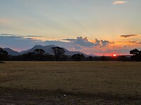 Zonsondergang vanaf de camping in Stirling Range