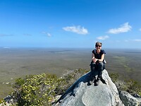 Op de top van West Mount Barren