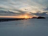 Zonsondergang bij Eyre Bird Observatory