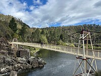 De Alexandra Suspension Bridge in de Cataract Gorge