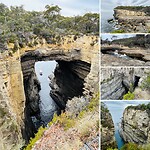 Tasmans Arch, Fossil Bay, Blowhole en Devil's Kitchen
