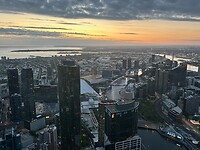 Uitzicht vanaf Melbourne Skydeck