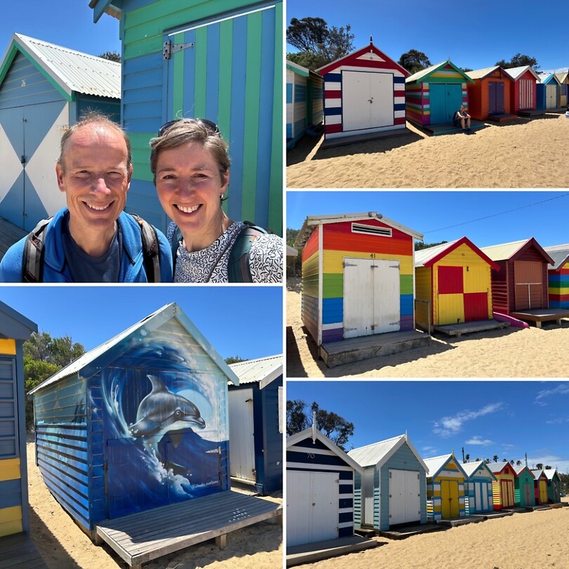 De beroemde 'Brighton Bathing Boxes'