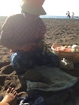 Heerlijk fruit op het strand