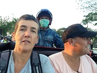 Samen in een bajaj