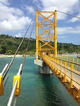 Yellow bridge, verbinding tussen Nusa Lembongan en Cenningan