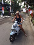 Moet wel even wennen dat scooter rijden
