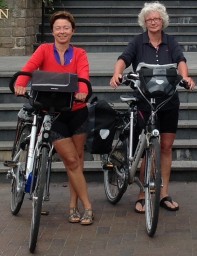 Coby en Hanny op de fiets van Breda naar Santiago....