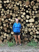 Houtstapels in Paizay-Le Tort
