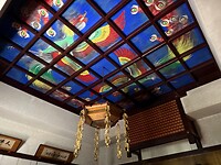 14 oktober - Ishite-ji tempel - plafond gedenkruimte