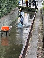 16 oktober - schoonmaak van de afwatering