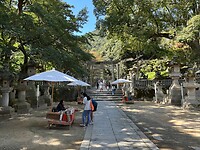 17 oktober - Kotohira - de wandelroute naar boven