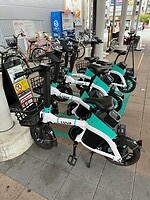 19 oktober - Takamatsu - ook hier veel huurfietsen
