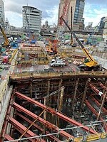 20 oktober - Kobe - ons hotel slecht bereikbaar vanwege een geweldige bouwput