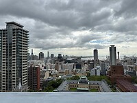 20 oktober - Kobe - uitzicht vanaf dakterras van een flat
