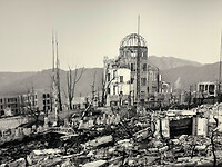10 oktober- Hiroshima - 07 - En zo zag de 'Dome' er uit op 6 augustus 1945