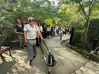11 oktober - Hiroshima - Miyajima - 20 - . . . . maar daarvoor sta je wel even in de rij