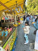 30 oktober Nikko - 07 - Snoepkraampje op plein vóór de tempel