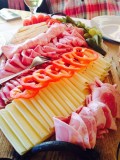 Speck und Käse platte