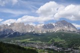 Uitzicht op Cortina D'Ampezzo