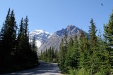 Uitzicht onderweg naar Mount Edith Cavell