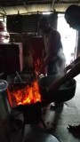 voorbereiding van het eten voor de opening in Gayahills