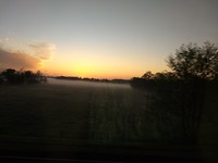 Vanuit een vroege trein uit Groningen