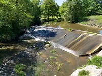 Stuw in de Aixette