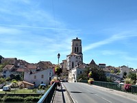 Saint Astier, vanaf brug over de Isle